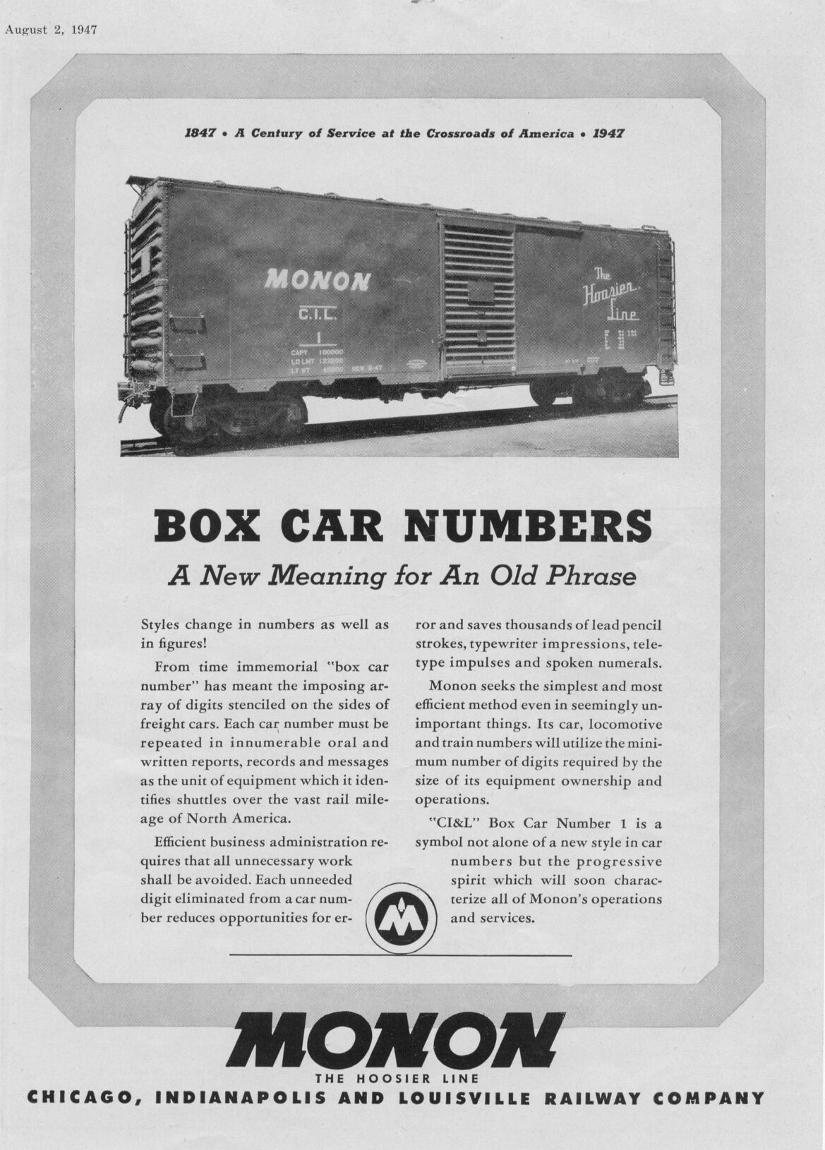 MONON Railroad HistoricalTechnical Society